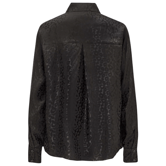 Karmamia Alma Skjorte, Black Leo Silk 